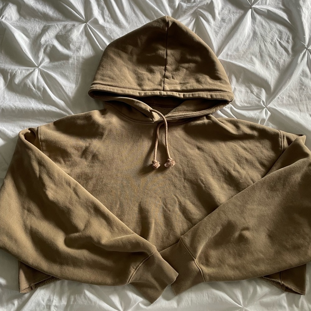 TNA Cozy AF oversized cropped hoodie in GD Chasm Size 3 (L)